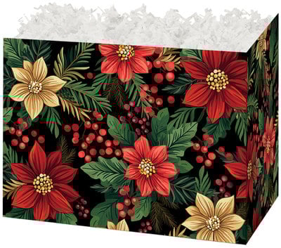 Gift Basket Boxes - Poinsettias