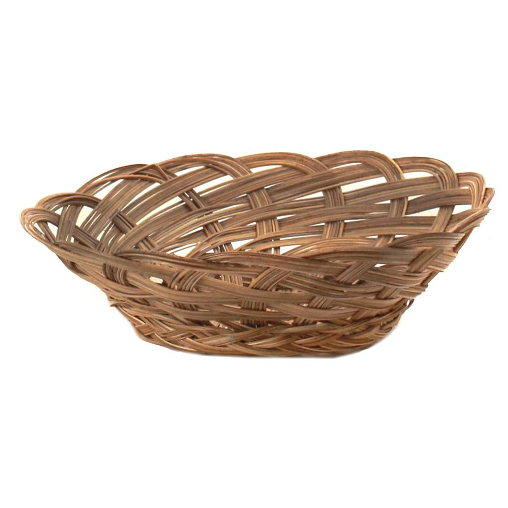 [YZ-3 [10]] Round Natural Coco Midrib Basket - 10" x 3"