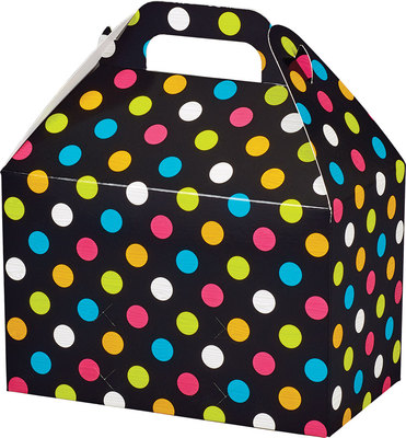 [42356C] Gable Box - Bright Dots  8½" x 5" x 5½"