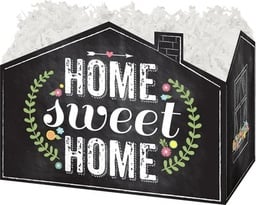 [47355] Boîte décorative -  "Home Sweet Home"  10¼" x 6" x 7½"