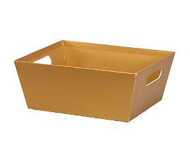 [58008] Market Trays - Metallic Gold 9" x 7" x 3½"