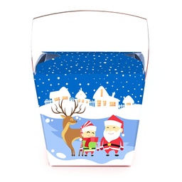 Medium 1 pint Take Out Pail - Christmas Scene (pack of 25)