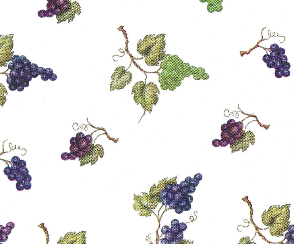 [C401VIN] Rouleau de cellophane imprimé - Grappes de raisins  40" x 100' (25 microns)