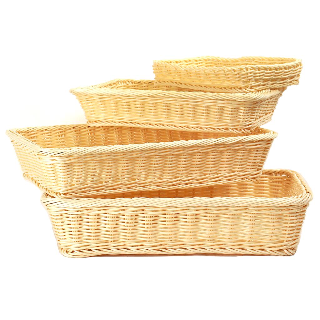 foodSURV™ Synthetic Rectangular Natural Baskets