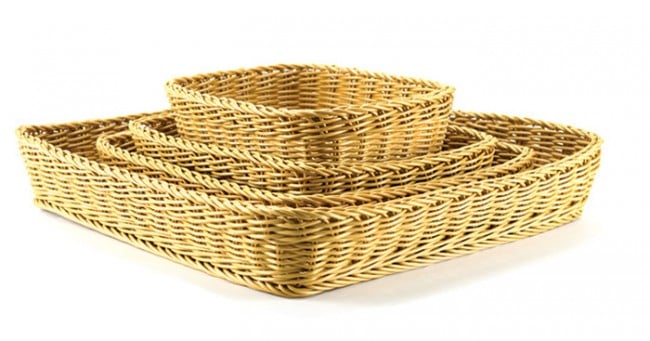 Synthetic Rectangular Natural Baskets