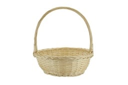 Paniers ronds en saule naturel avec anse