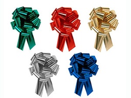 Metallic Pull Bows - 4" or 5" or 8" (packs of 50)