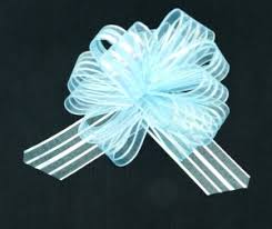 Light Blue Organza Ribbon, 1/8 Inch x Bulk 50 Yards, Wholesale Ribbon and  Bows