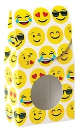 [32372C] Petite boîte gourmet avec fenêtre - Emojis souriants  3½" x 1¾" x 6½"