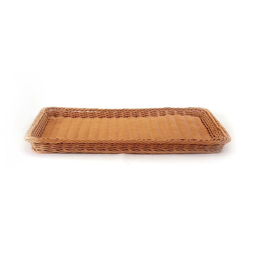 Synthetic Rectangular Brown Trays
