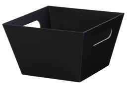 [72013] Square Market Tray - Black  8" x 8" x 5"