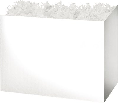 [48003] Gift Basket Box - White  8¼" x 4¾" x 6¼"