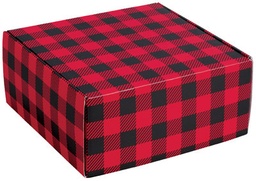 [52363] Boîte d'envoi - Plaid buffalo  9" x 9" x 4"