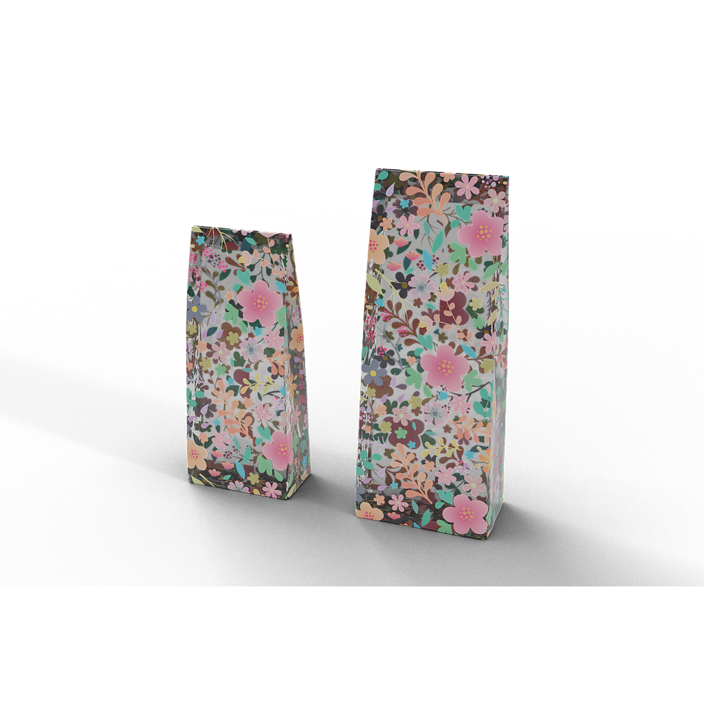 Printed Gusset Bags - Spring Floral - Packs of 100