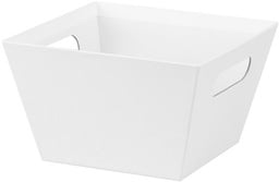 [72003] Square Market Tray - White  8" x 8" x 5"