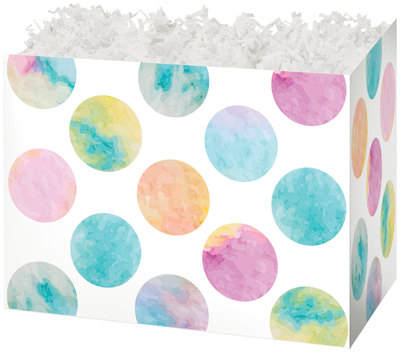 Gift Basket Boxes - Watercolor Dots