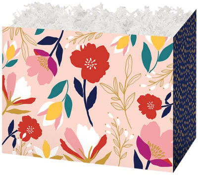Gift Basket Boxes - Floral Blush