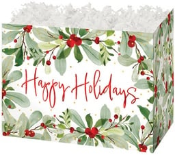 Boîtes décoratives - Baies de Noël "Happy Holidays"